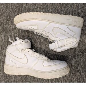 Nike Air Force 1 Mid 06 White GS Kids Youth Size 7Y Sneakers